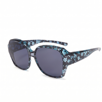 MAGNUM | BLACK & LIGHT BLUE FLOWERS